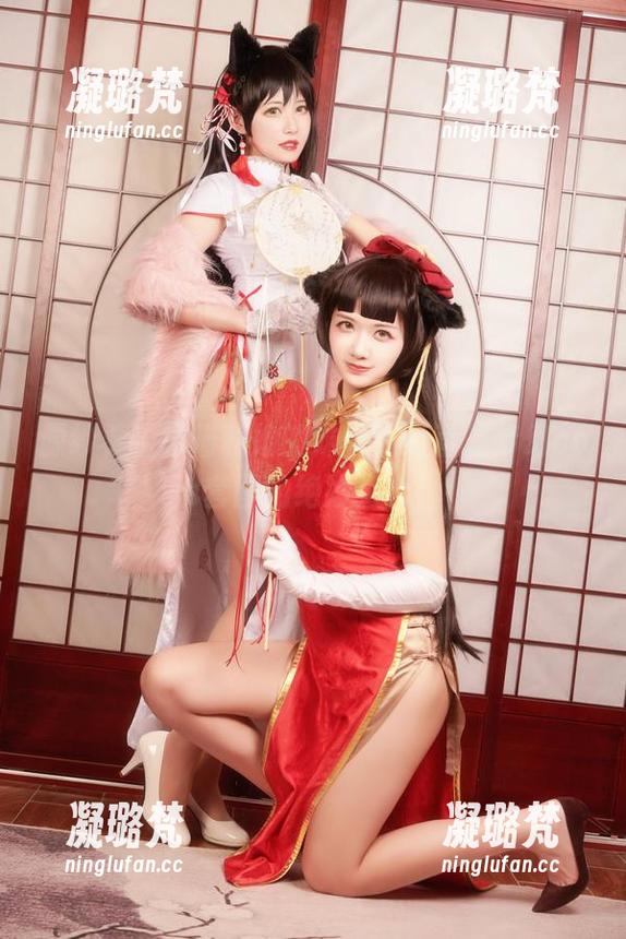 源纱希喵喵喵和她的妹妹，简直是梦幻cos套图的绝妙组合！